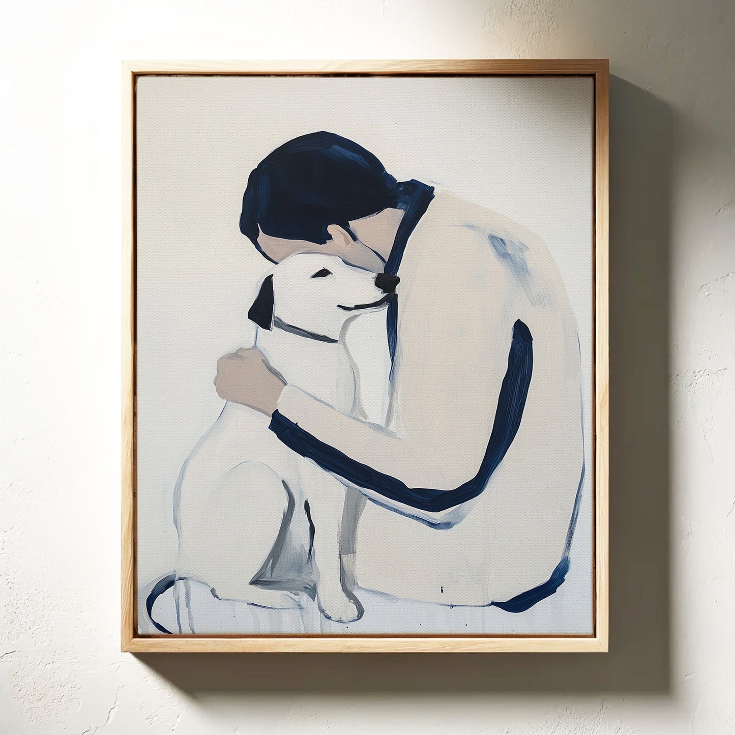 Loyal Hearts In Navy And White