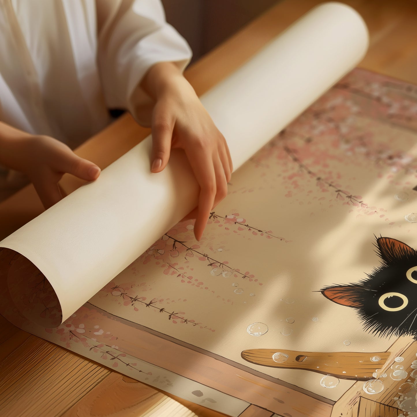 Curious Cat's Cherry Blossom Bath