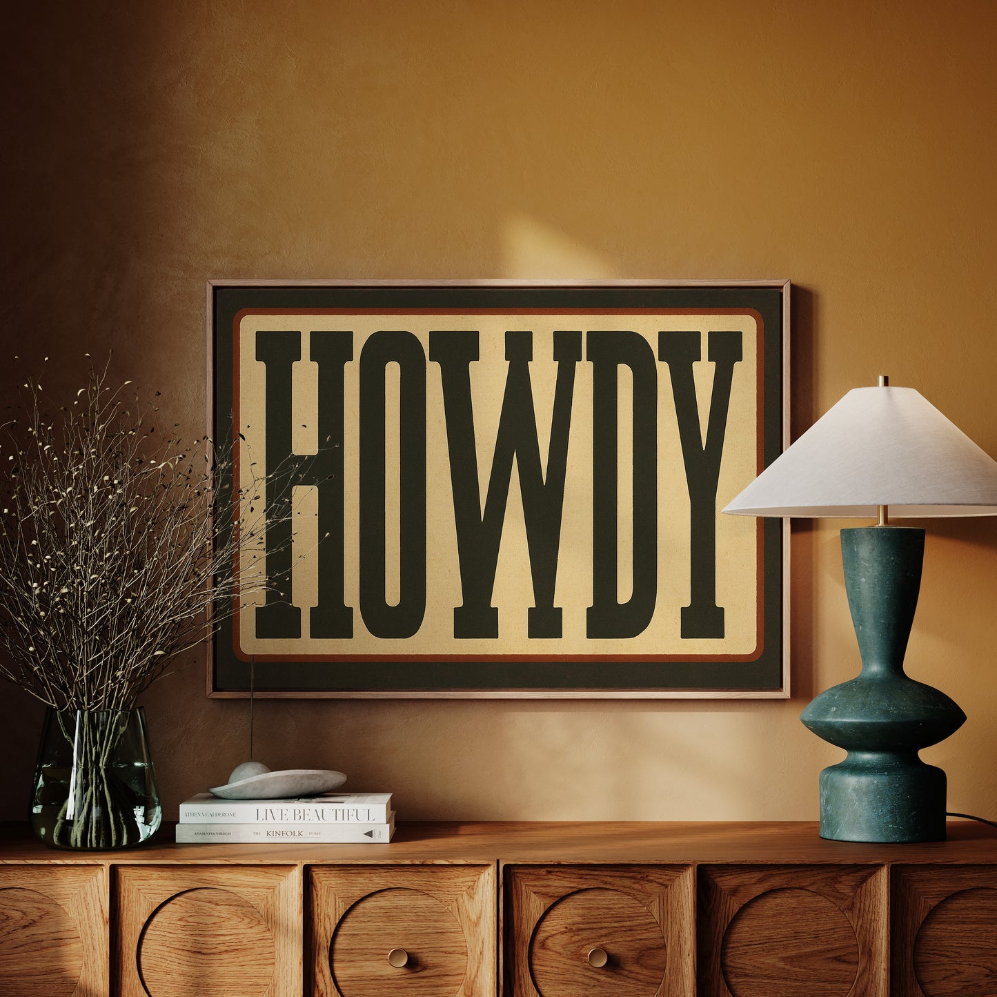 Howdy Western Typography Poster