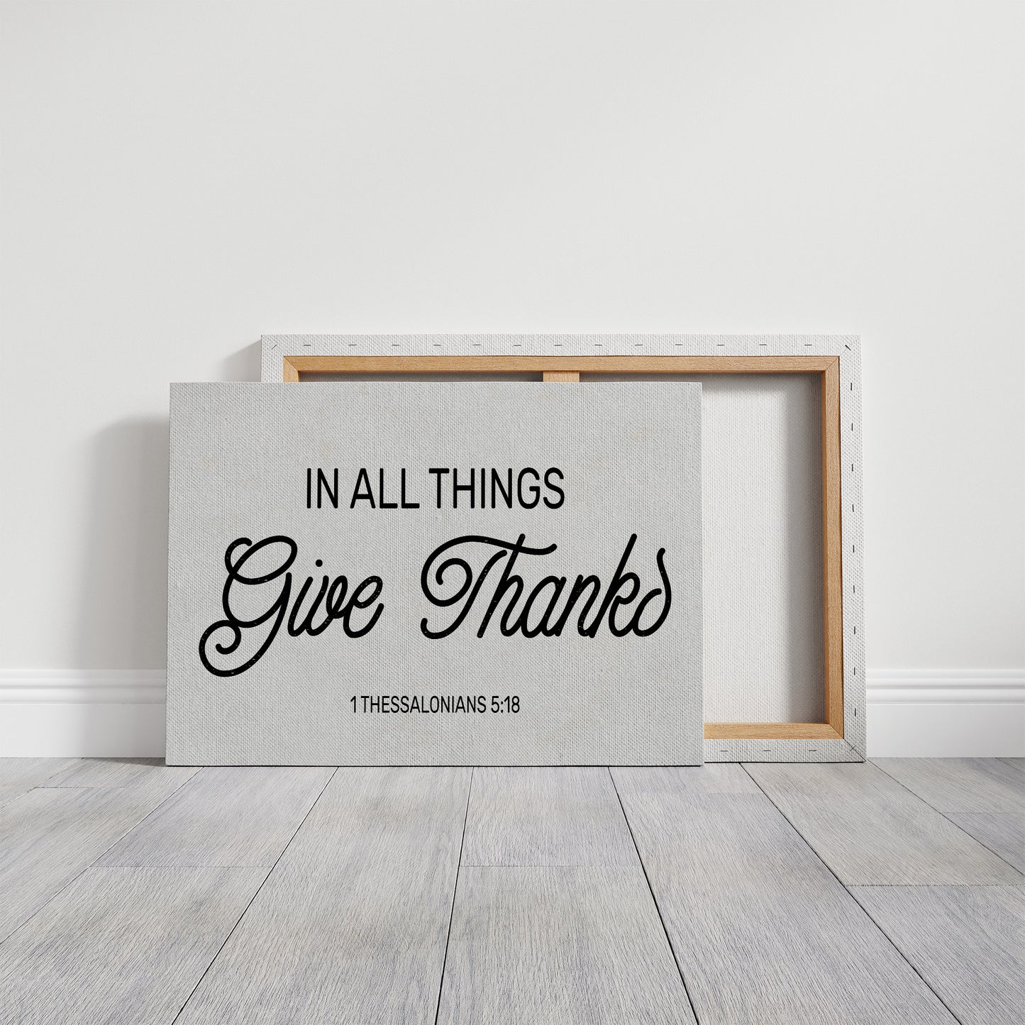 Gratitude Between Wooden Shelves