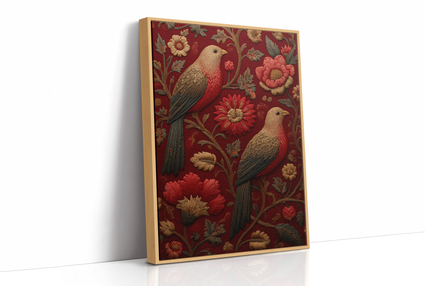 Stitched in Crimson and Gold