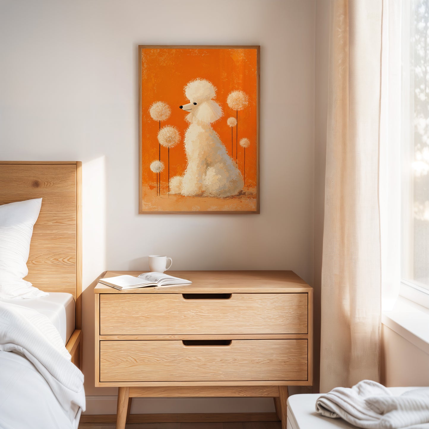 A Poodle's Playful Garden