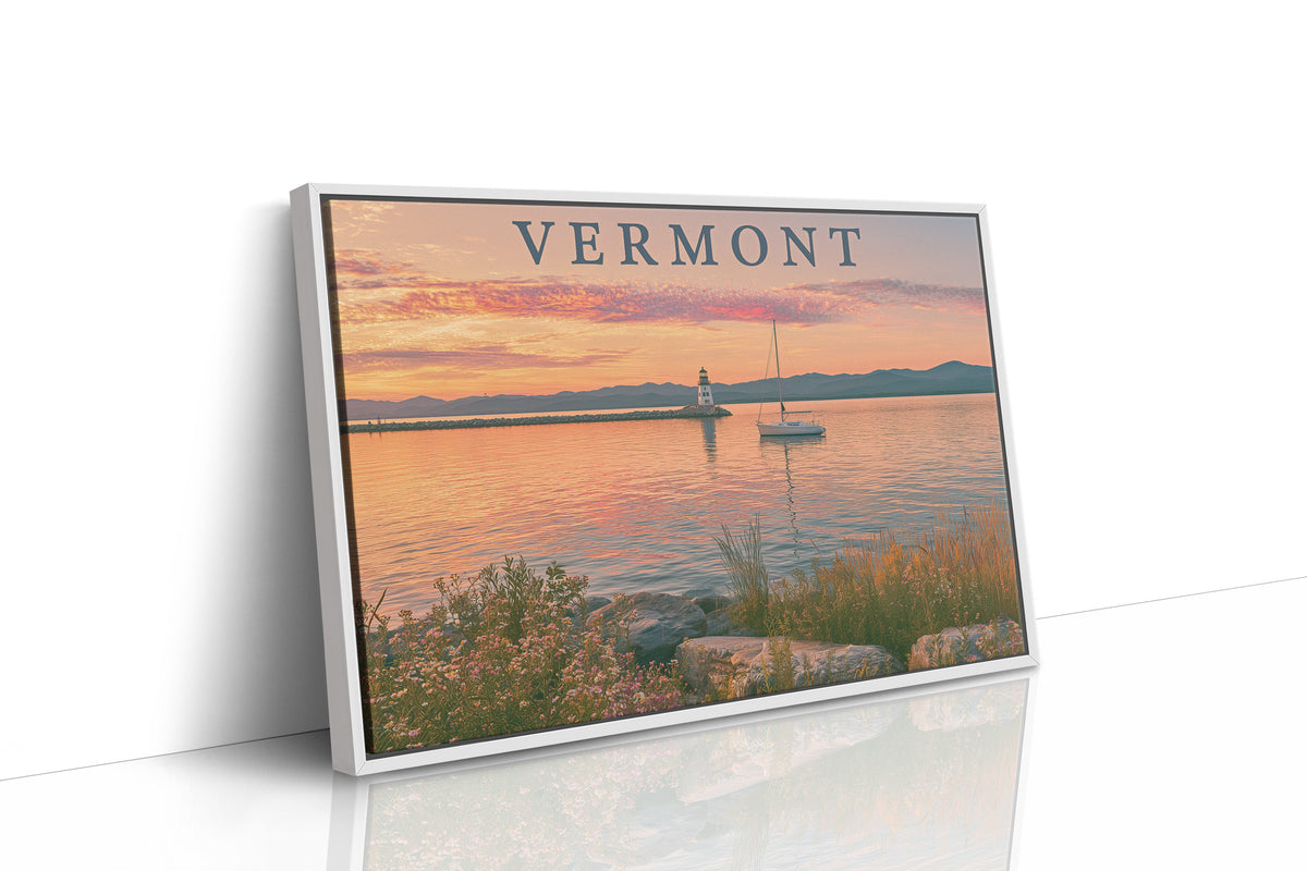 Vermont Lakeside Sunset Sail