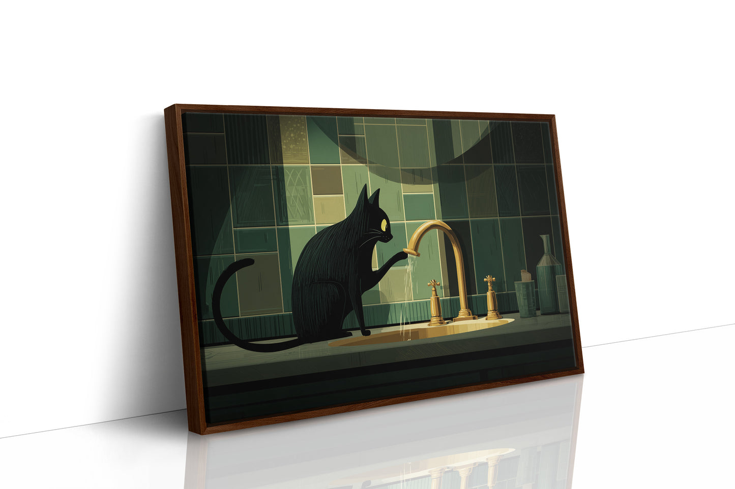 Midnight Curiosity at the Faucet