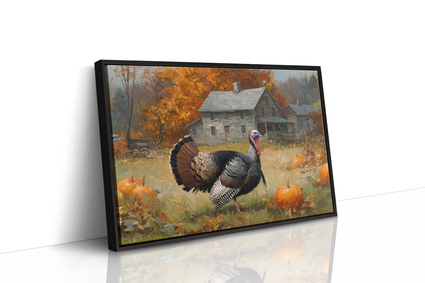 Autumn's Guest At The Farmhouse