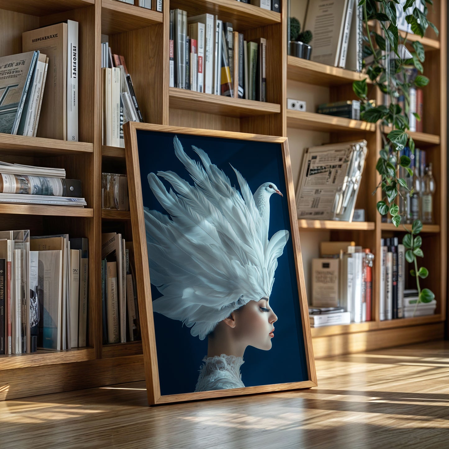 Crowned by Wings in Blue Silence