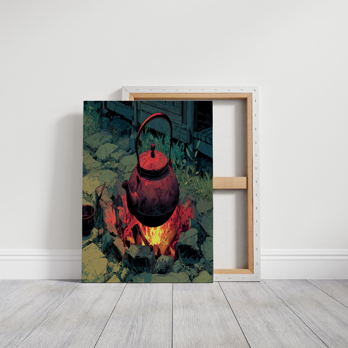 Kettle Over Open Flame