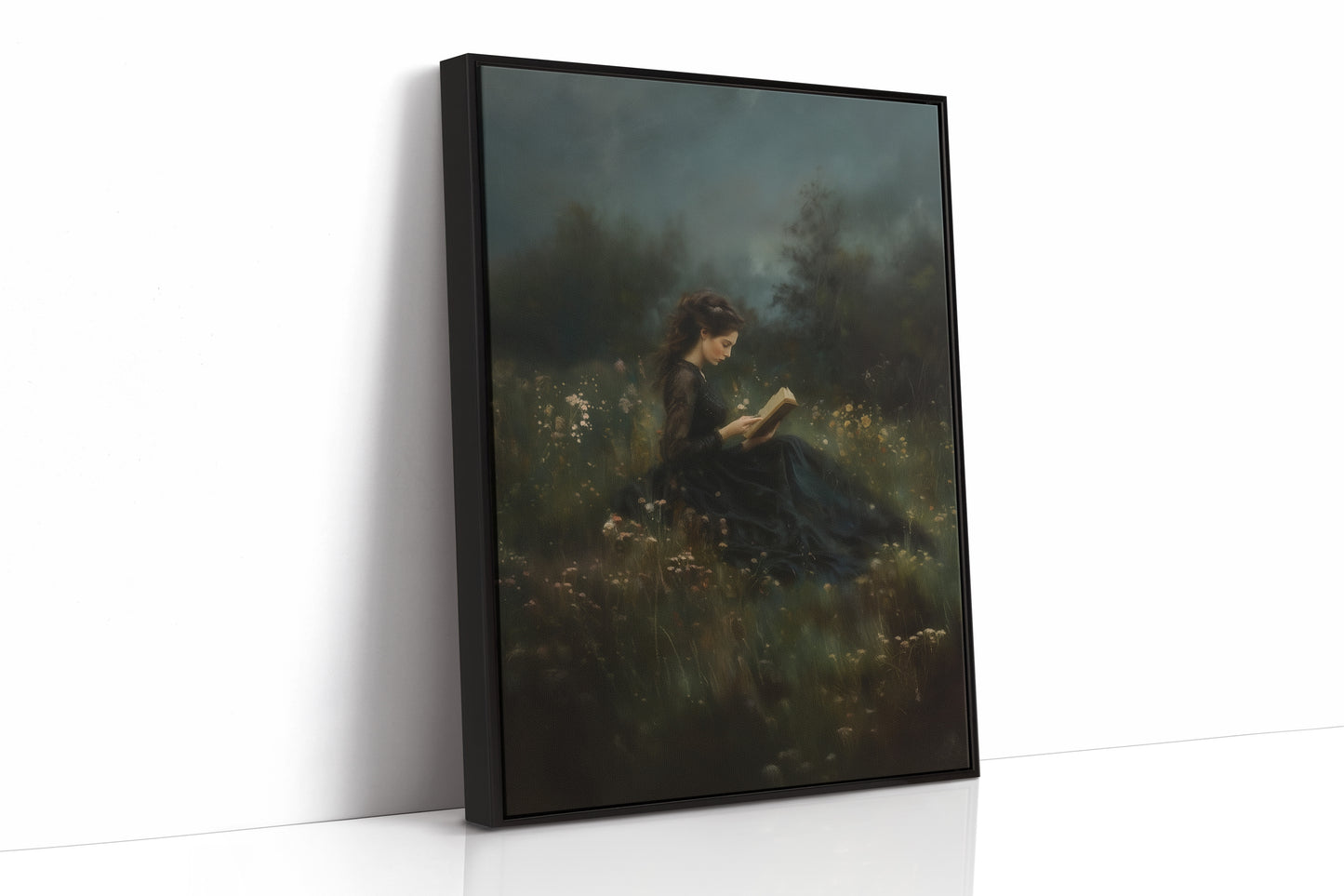 Twilight Reading in the Wild Meadow