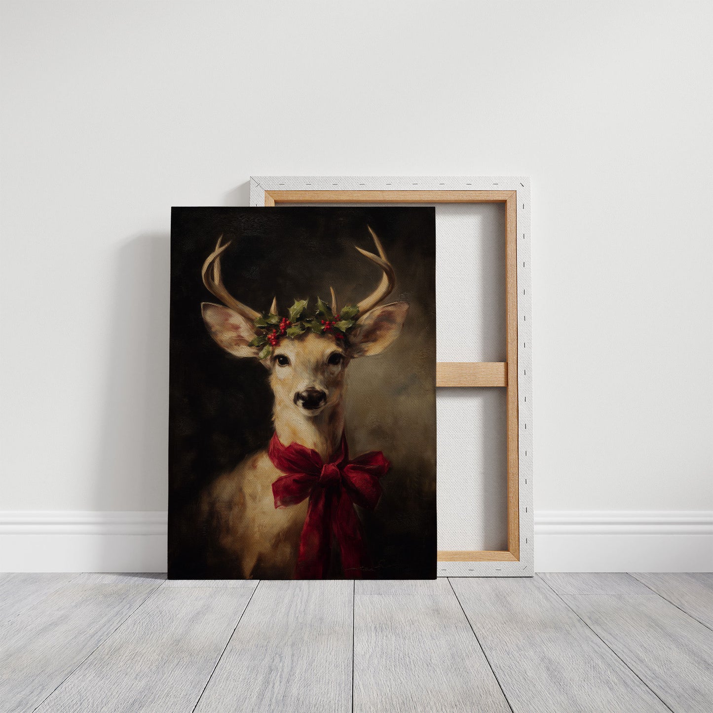 December's Gift Wears Holly Crown