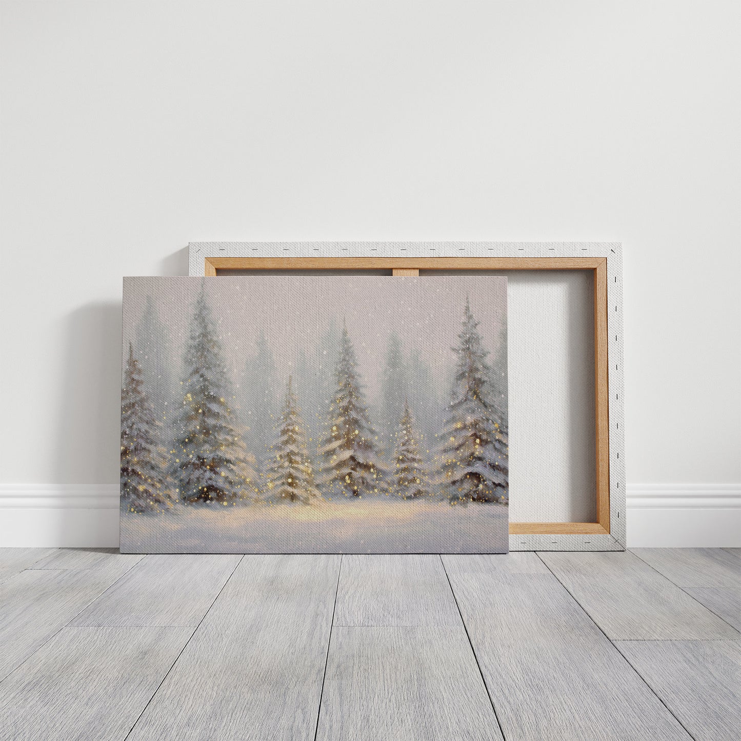 Evergreens Dance Through Winter's Glow