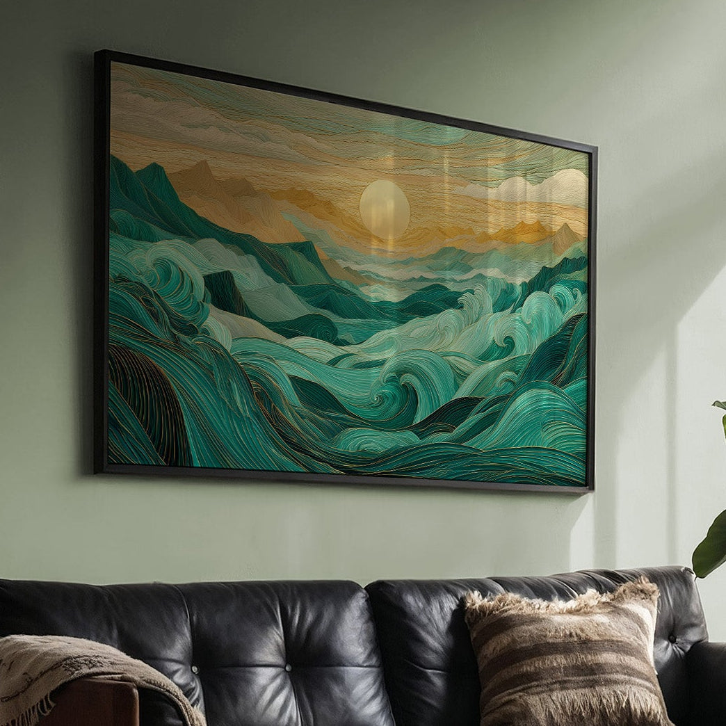 Ocean Mountains Dance At Dawn