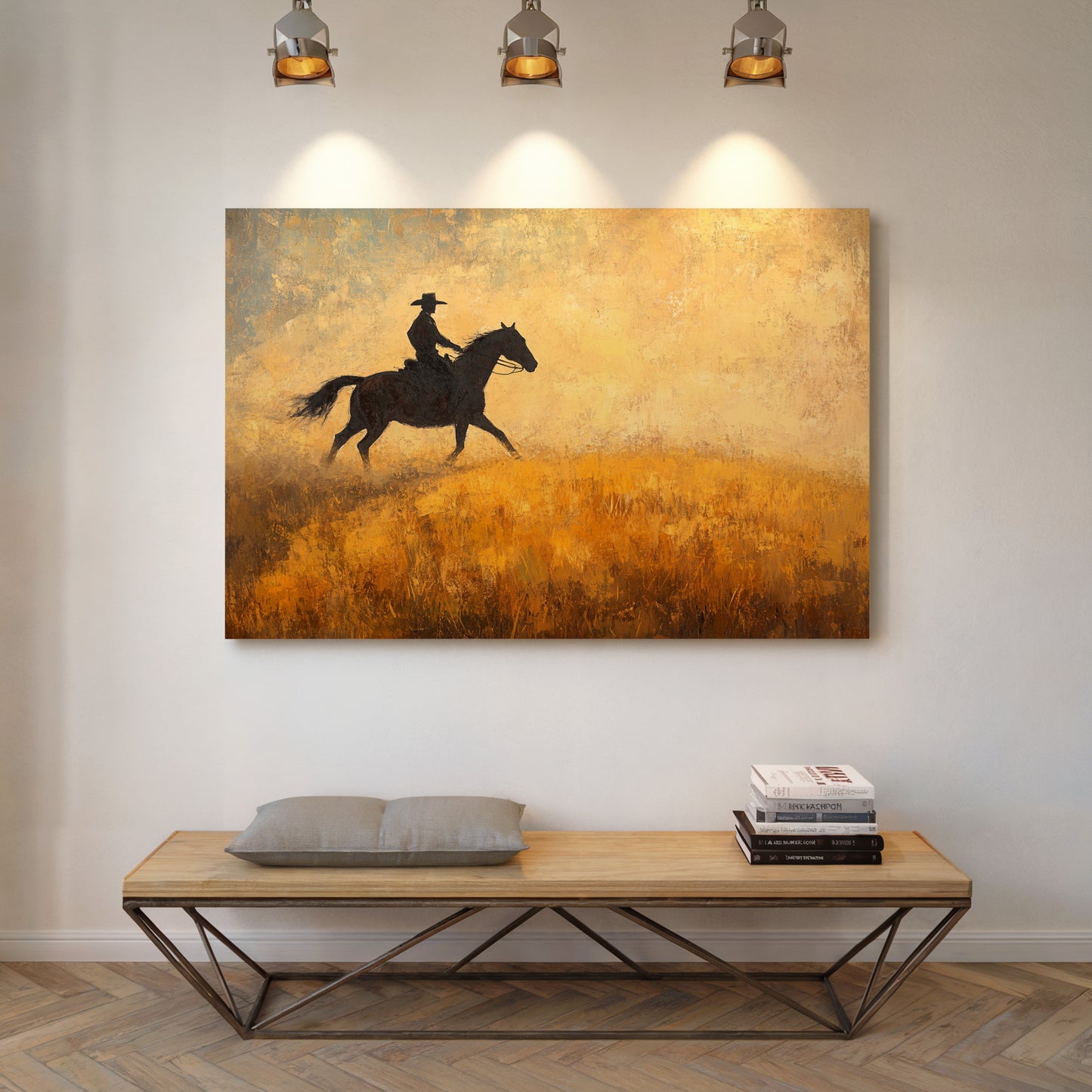 Cowboy in the Golden Haze