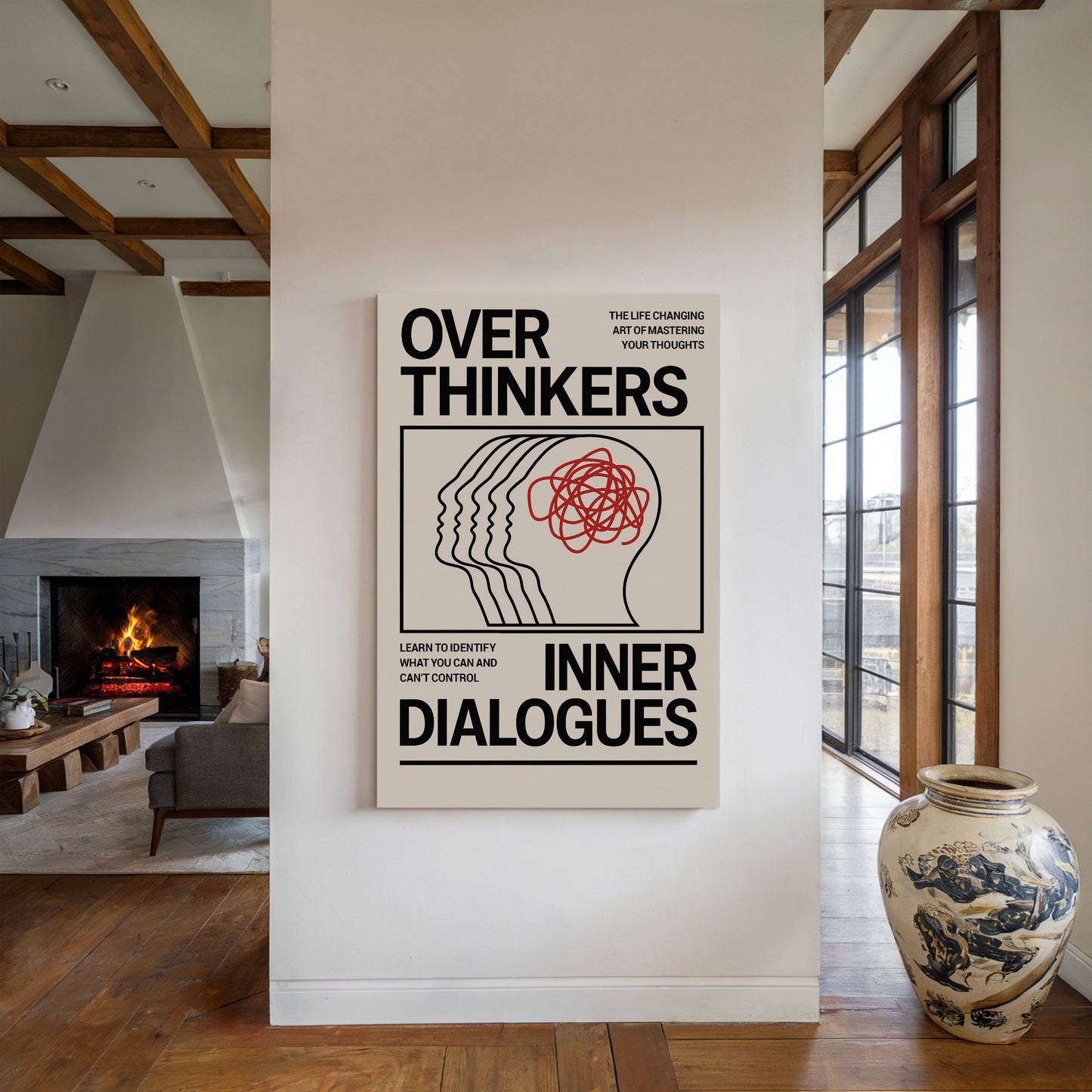 Overthinkers Inner Dialogues – Bold Modern Mental Health Print