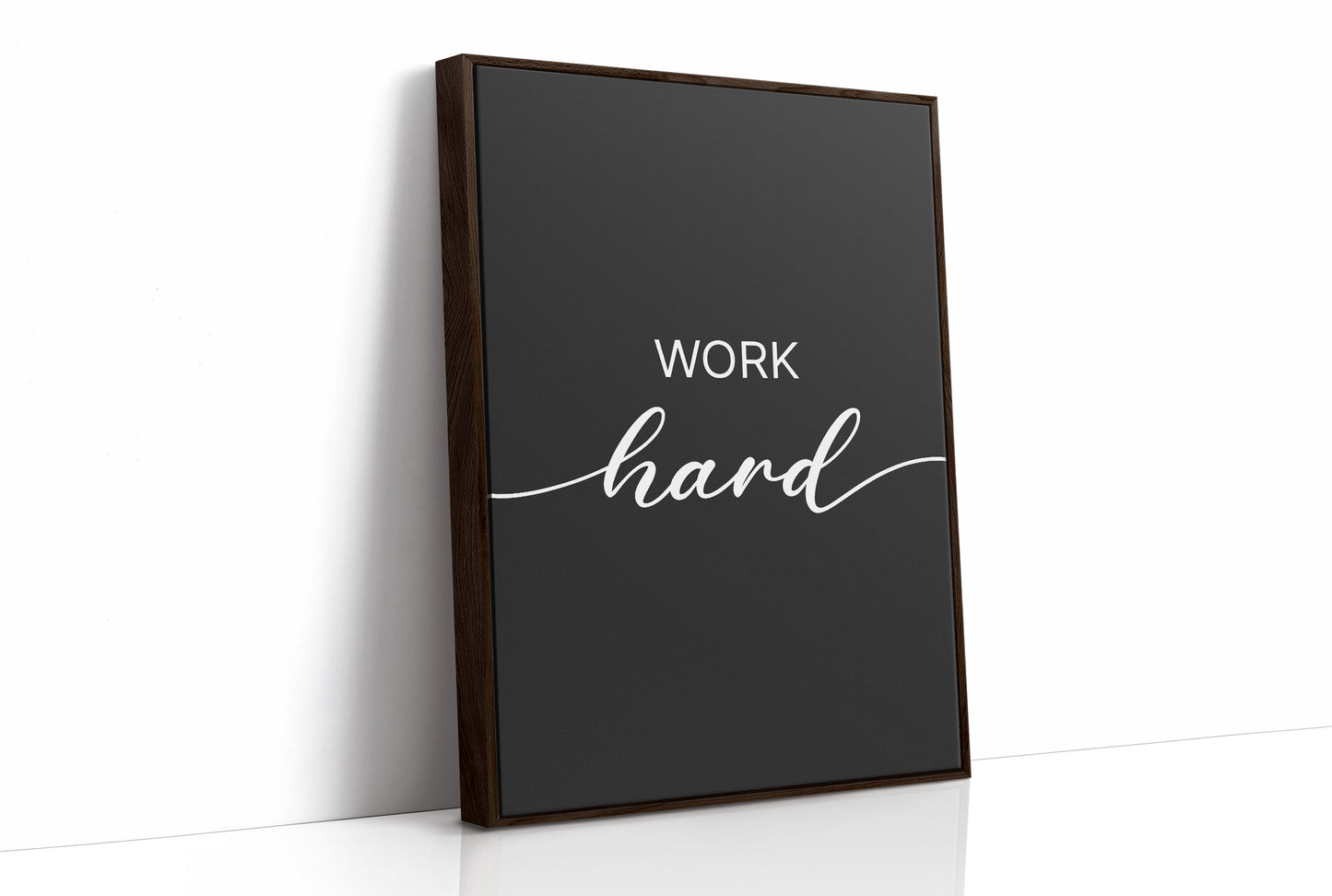 Work Hard Script Typography