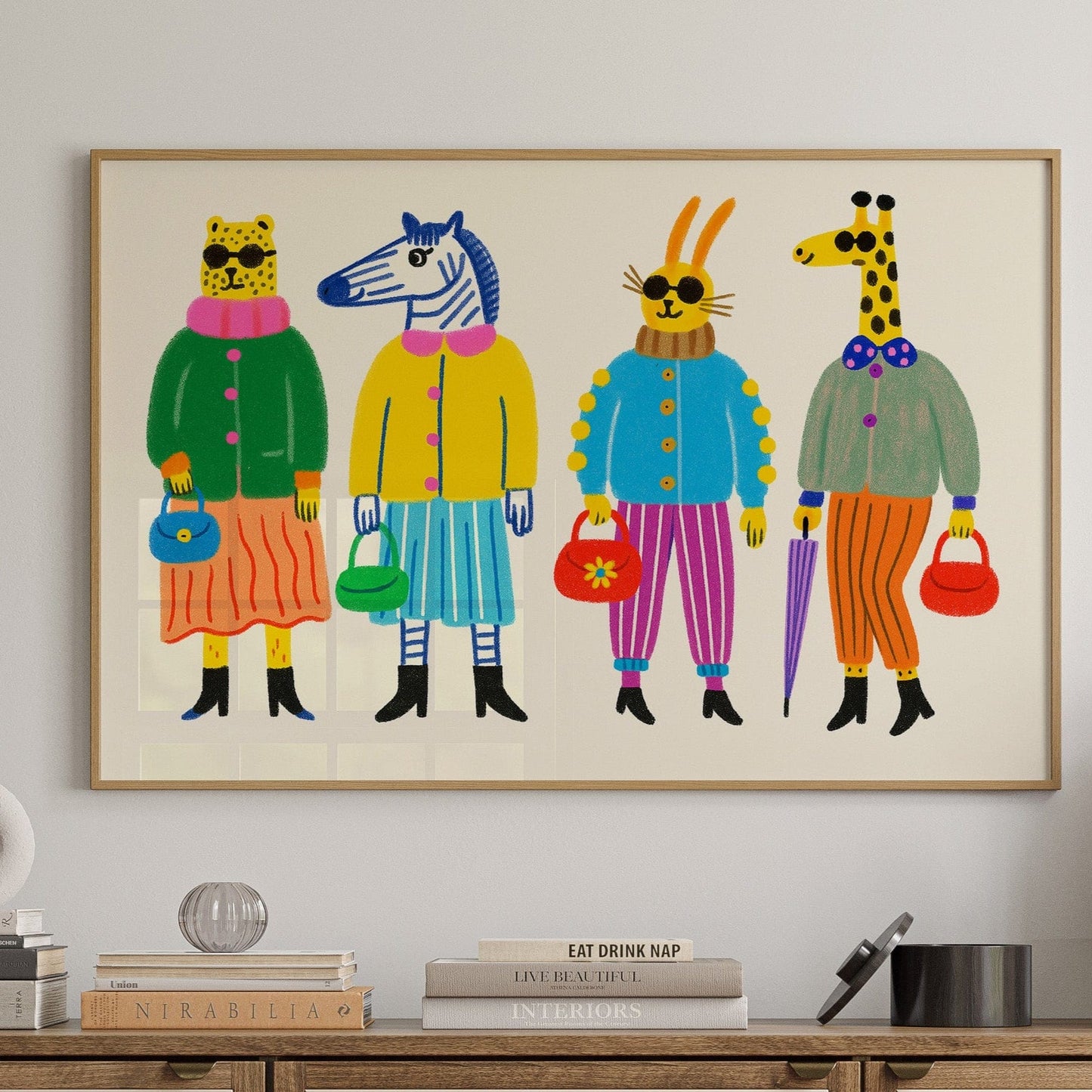 The Fashion Herd – Stylish Animal Friends Wall Art