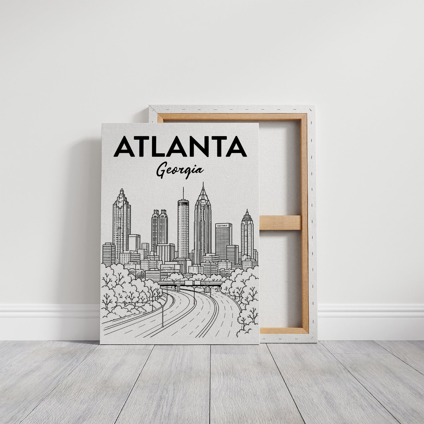 Atlanta, Highway Line Art
