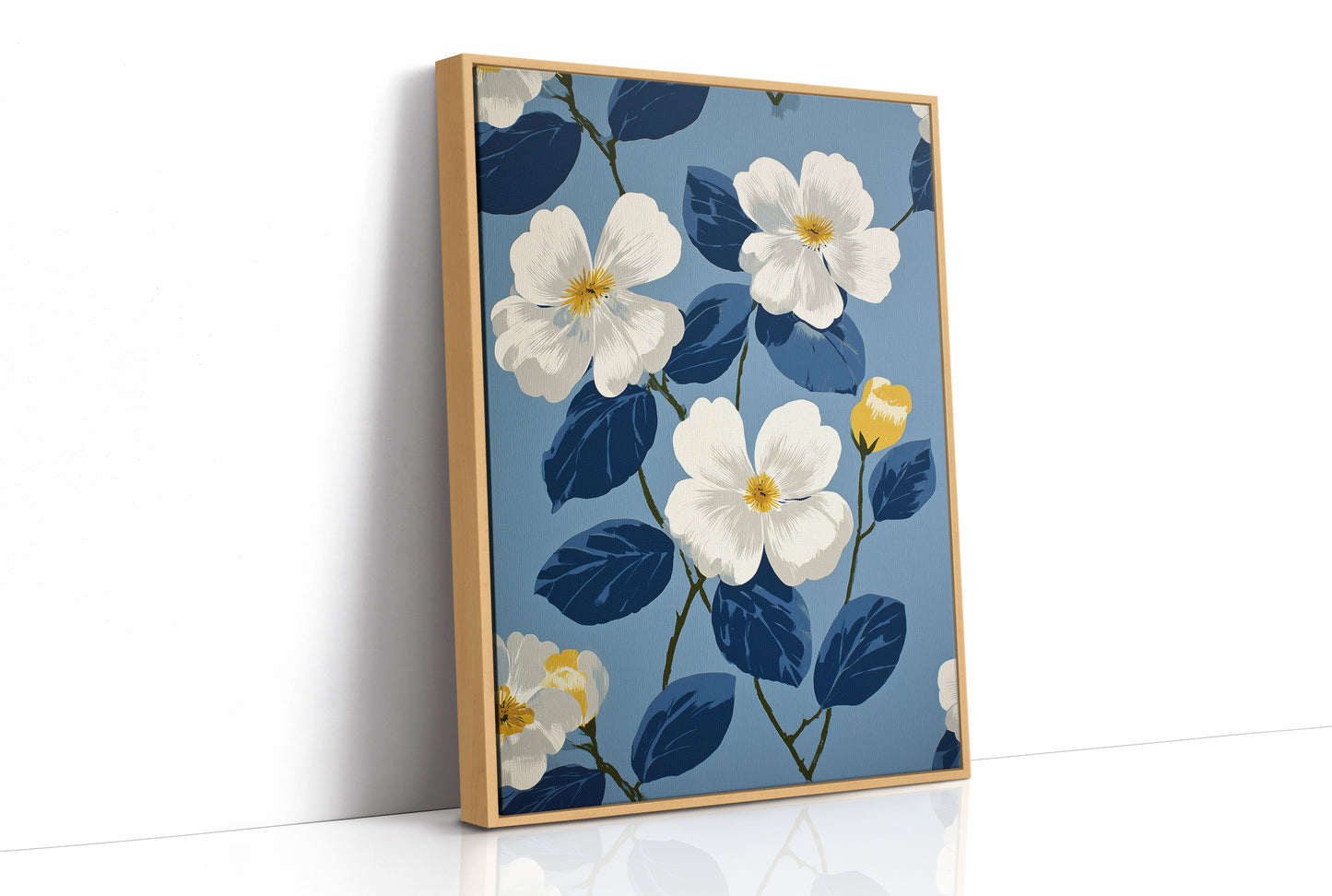 White Magnolias on a Blue Afternoon