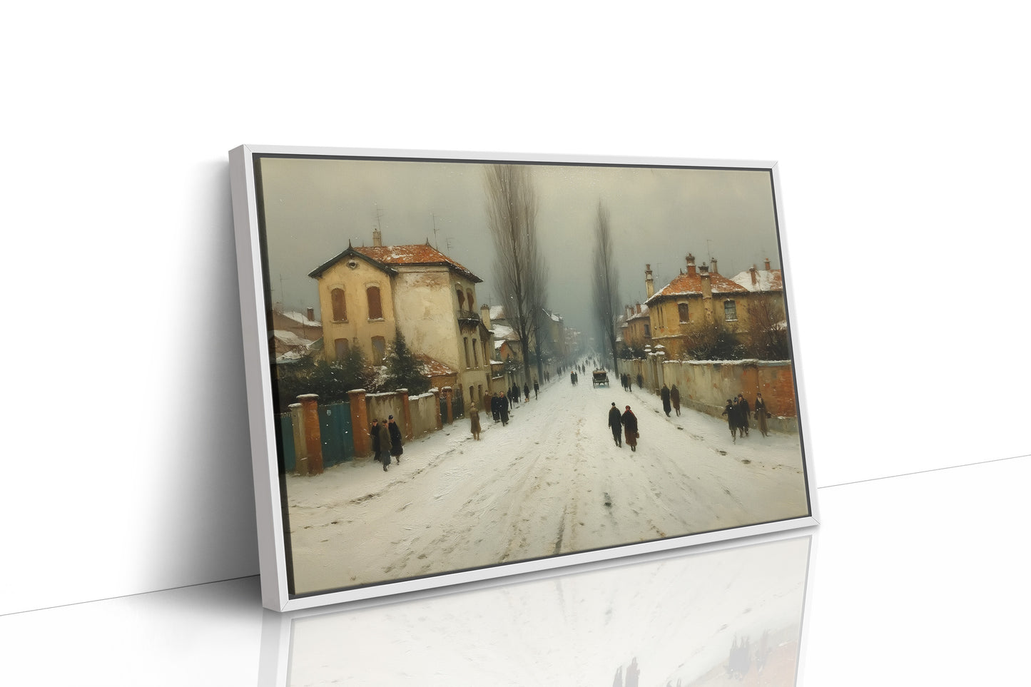 Winter Streets Remember Old Europe