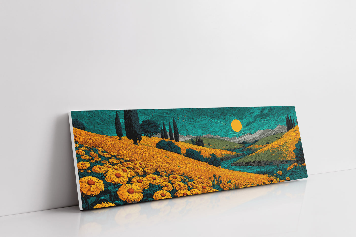 Fields Of Gold Under Teal Skies