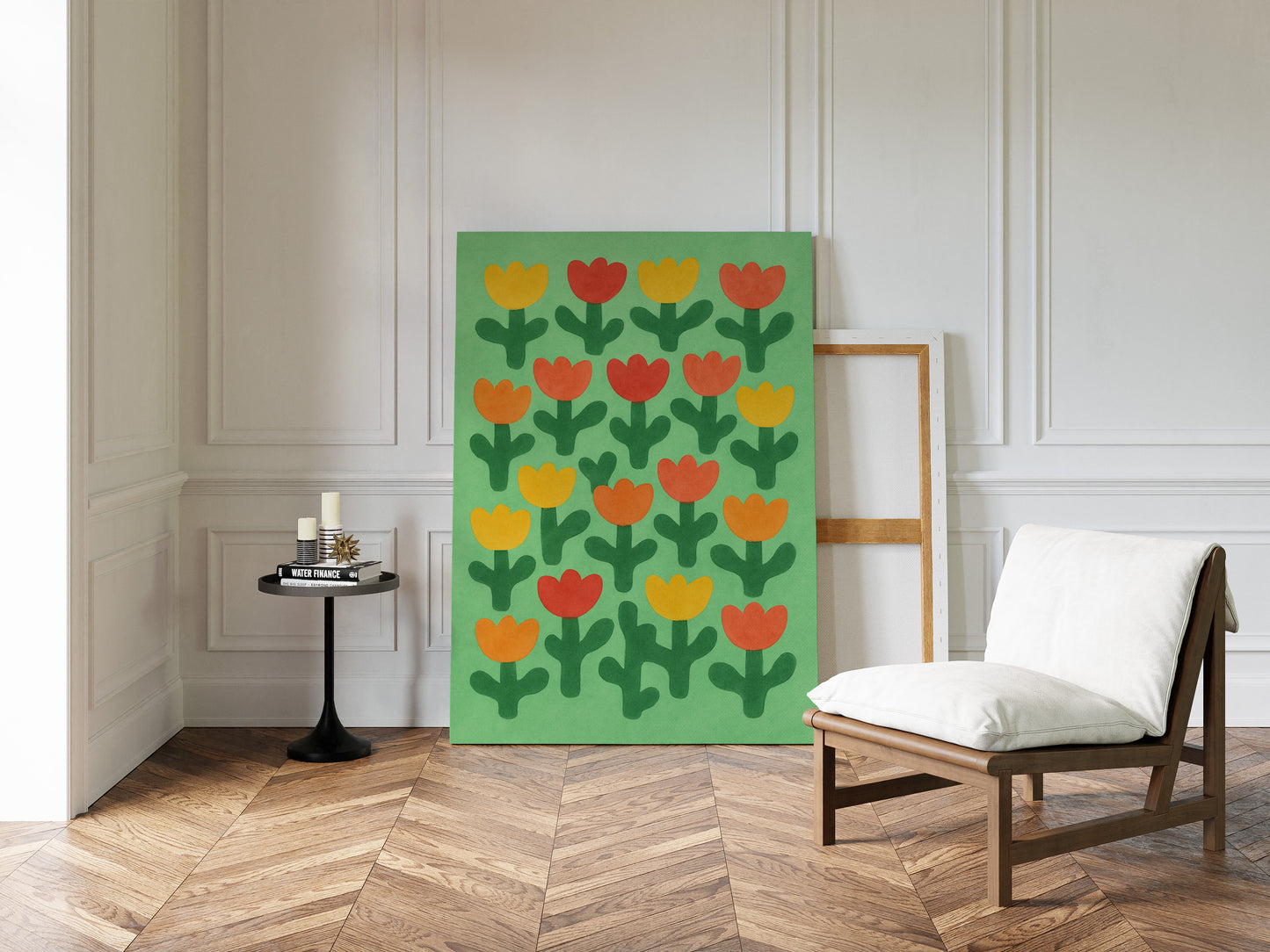 Tulip Parade on Spring Green