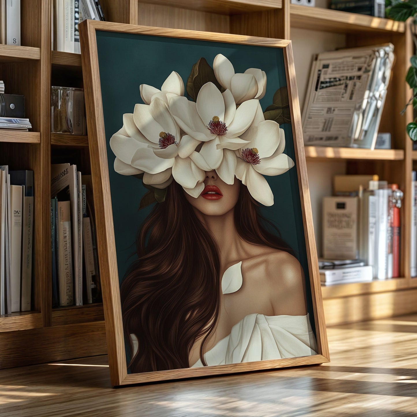 Crowned in Crimson Magnolia