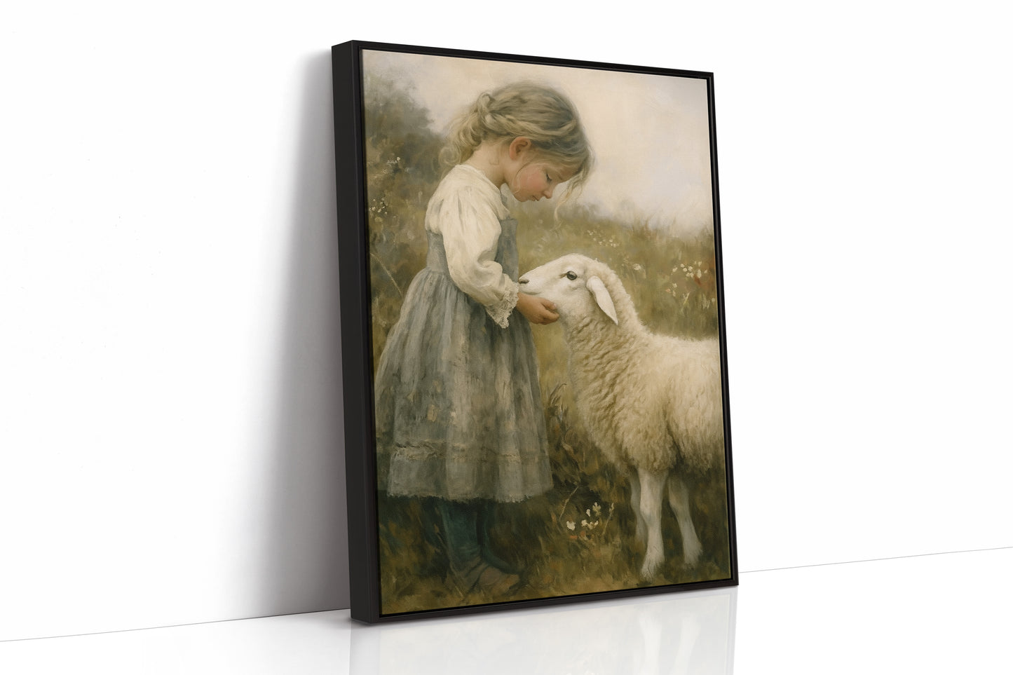 Little Shepherdess and Her Lamb