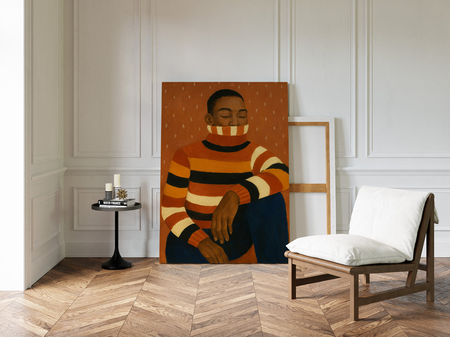 Quiet Thoughts in a Striped Sweater