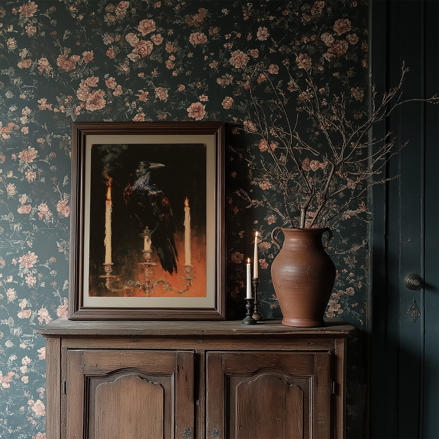 The Raven's Candlelit Perch