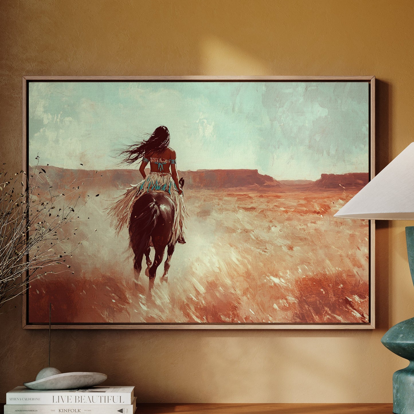 Spirit Rider Through Painted Canyons