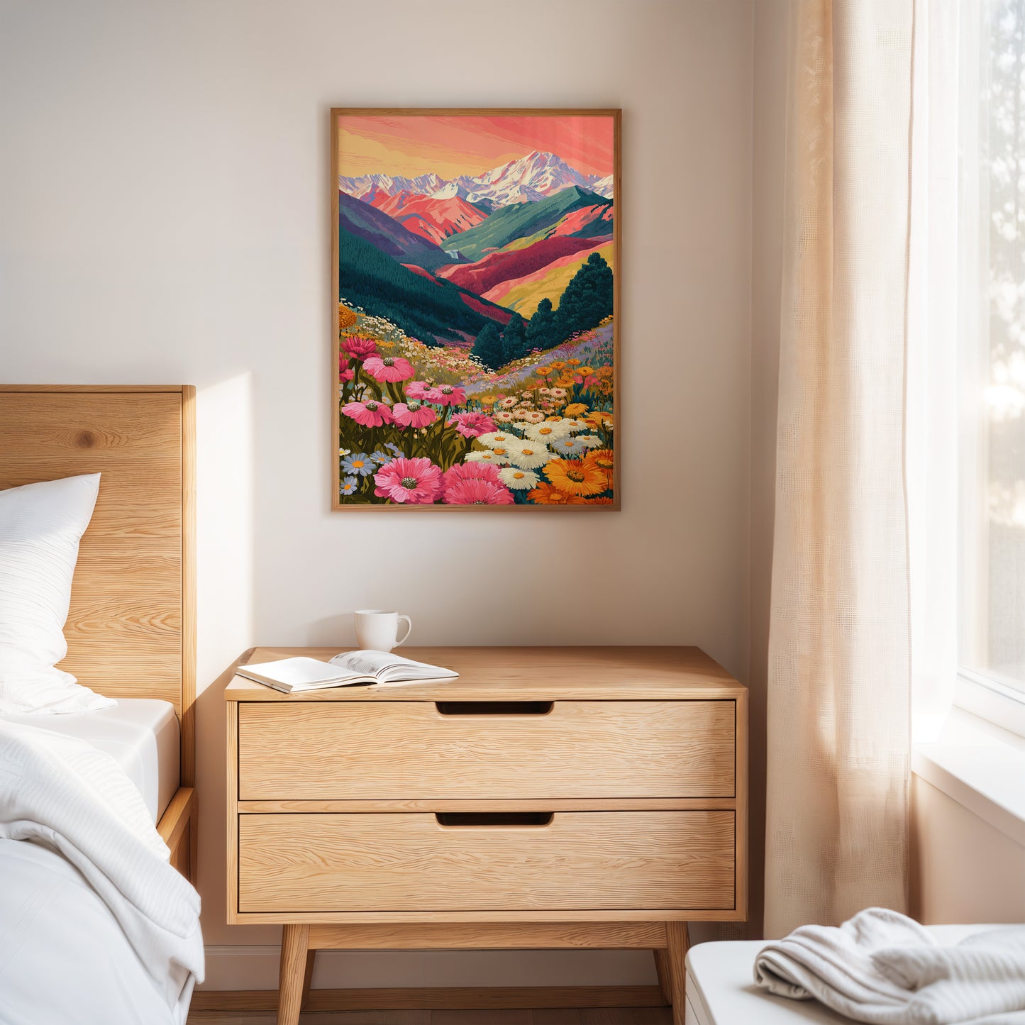 Mountains Adorned in Floral Splendor