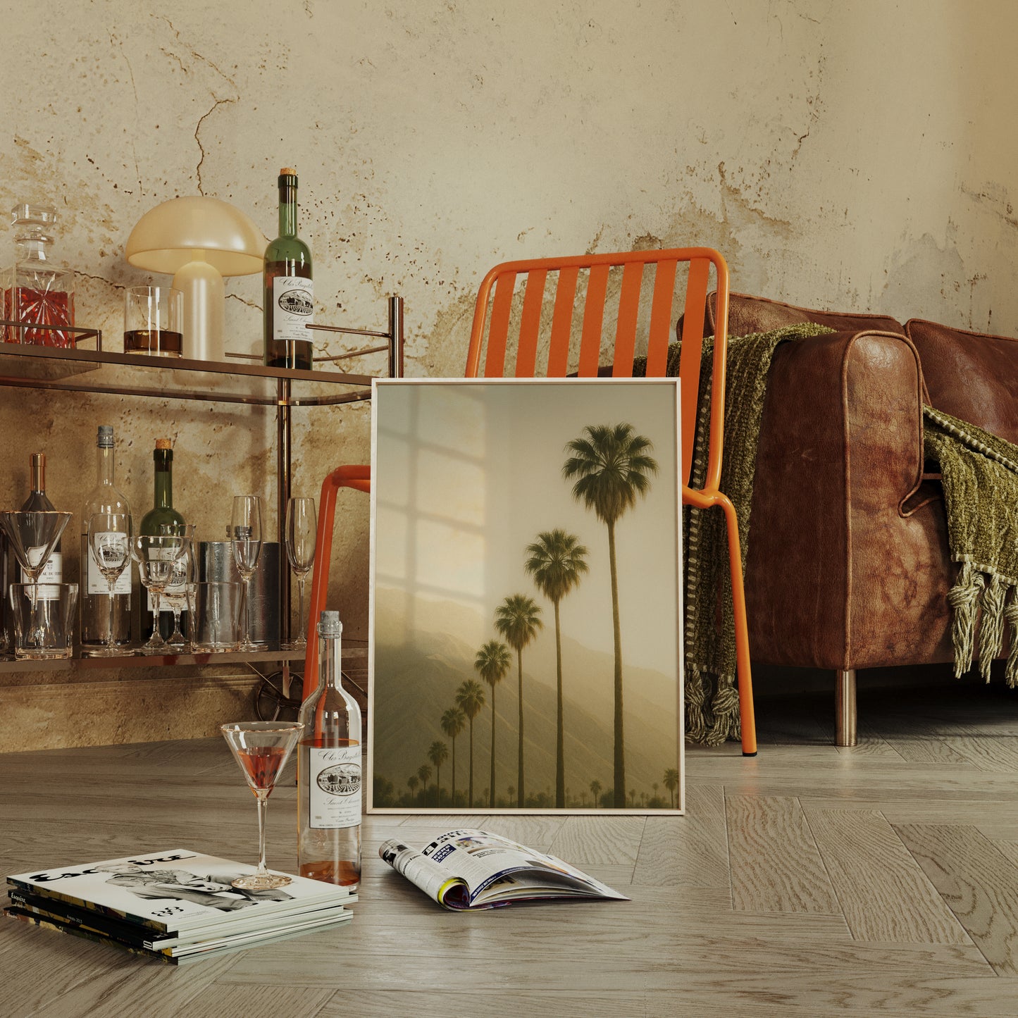 Desert Palms at Dusk