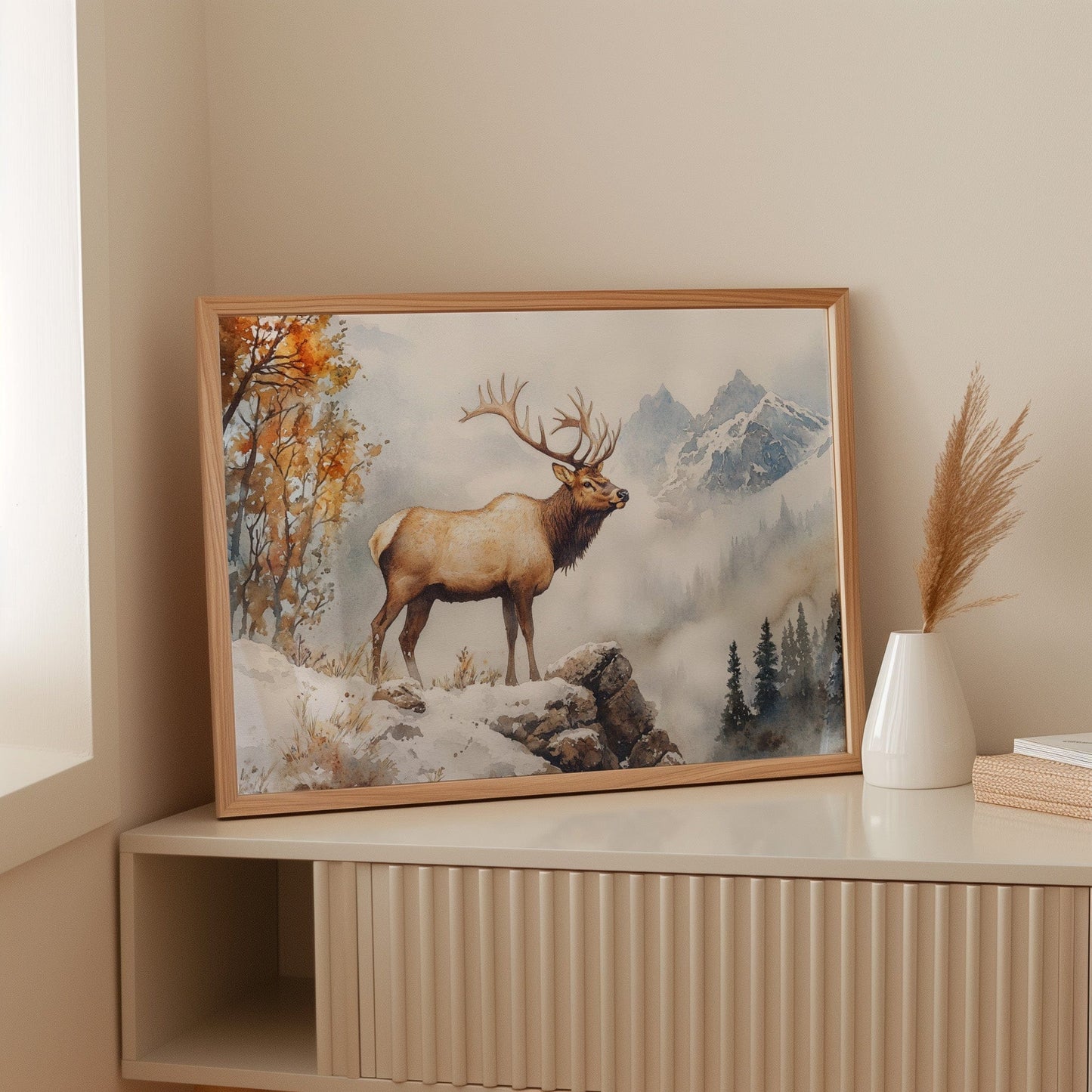 Autumn Snow Crowns Mountain King