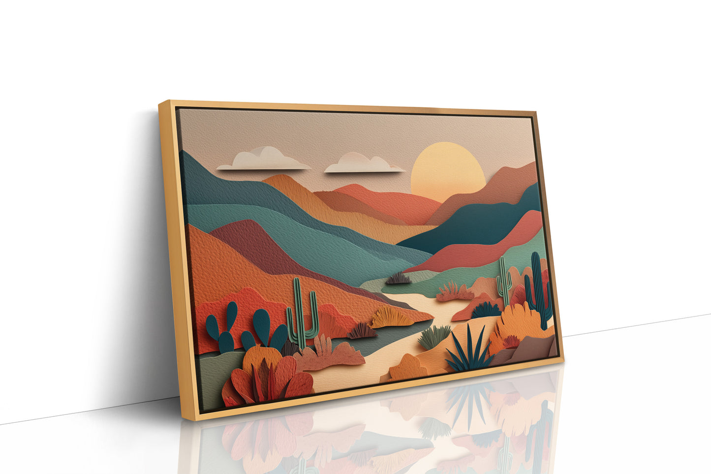 The Desert Folds at Dusk