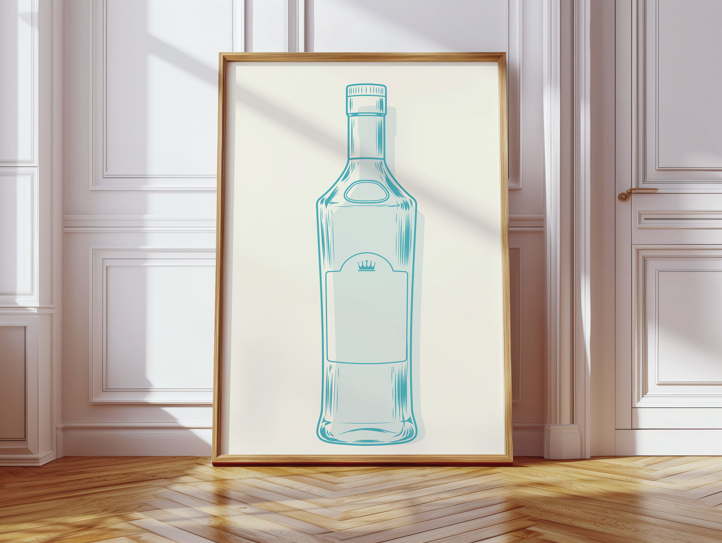 Azure Glass Catches Morning Light