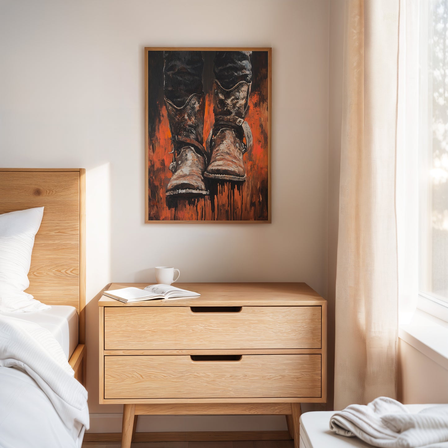 Burnt Leather Cowboy Boots