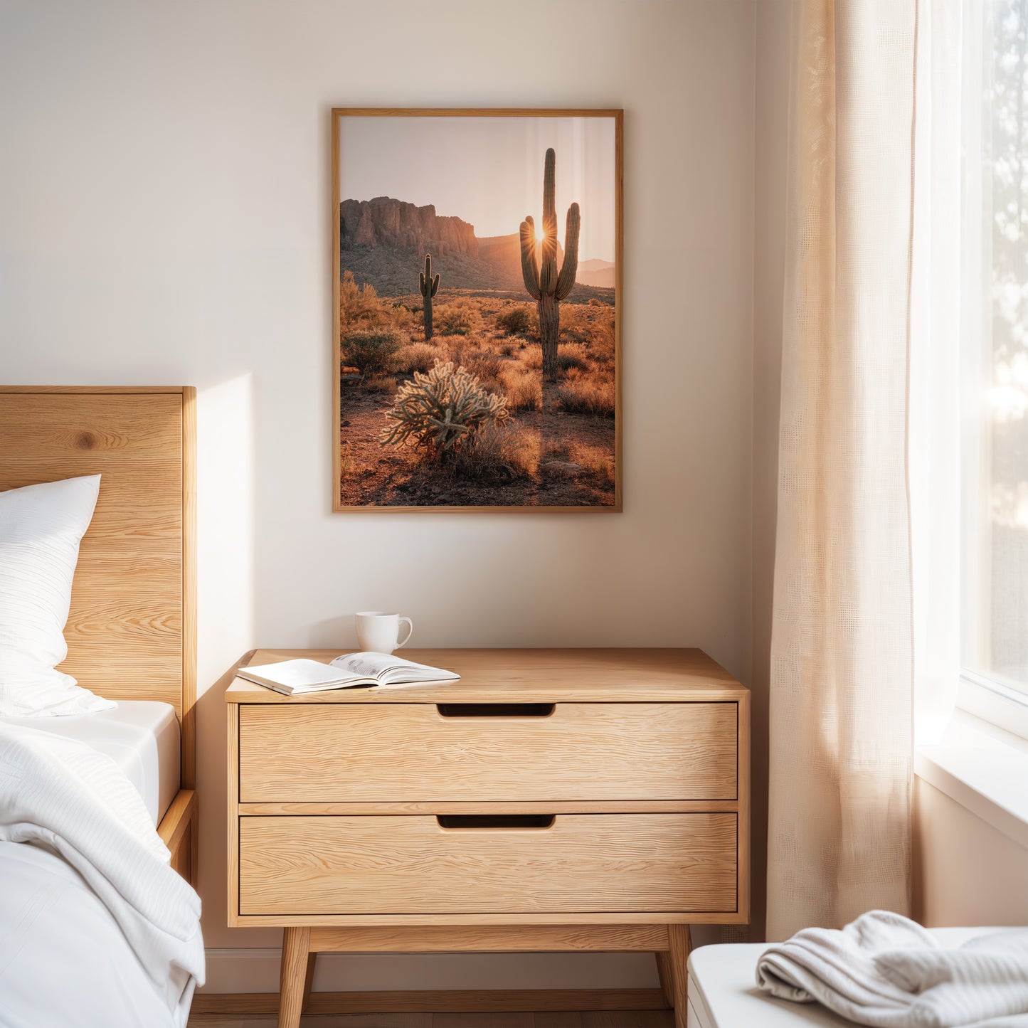 Sunlit Giants in Arid Embrace