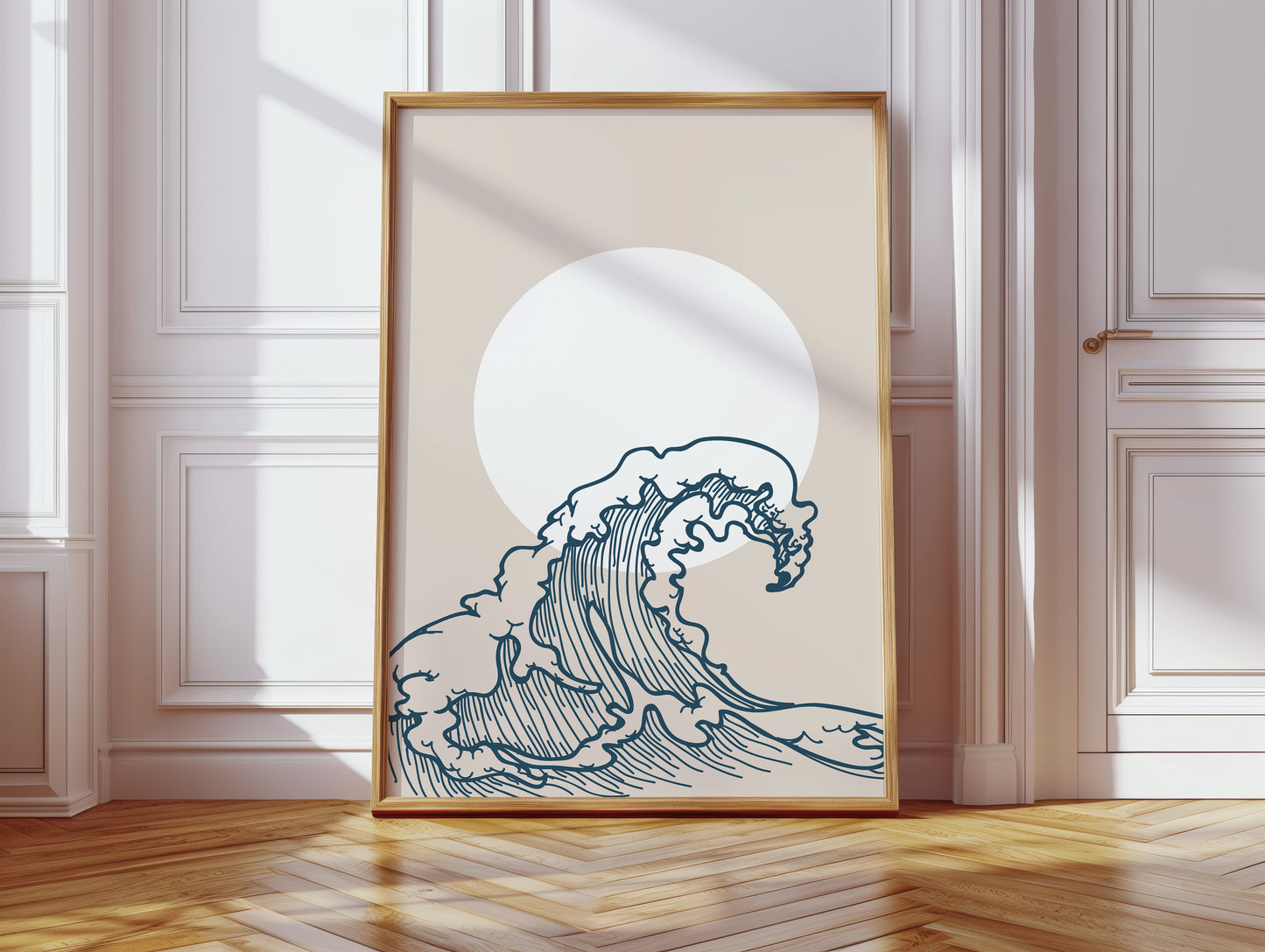 Ocean Lines Dance With Moonlight