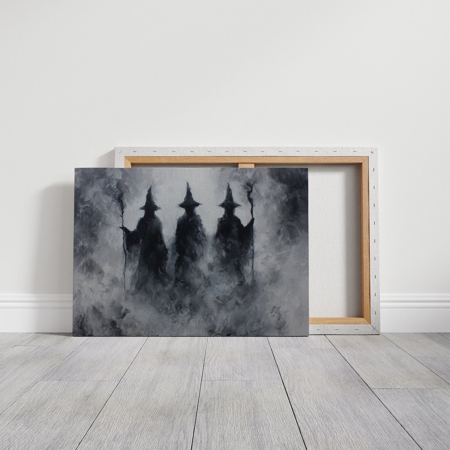 Mist Cloaked Figures Await Dawn
