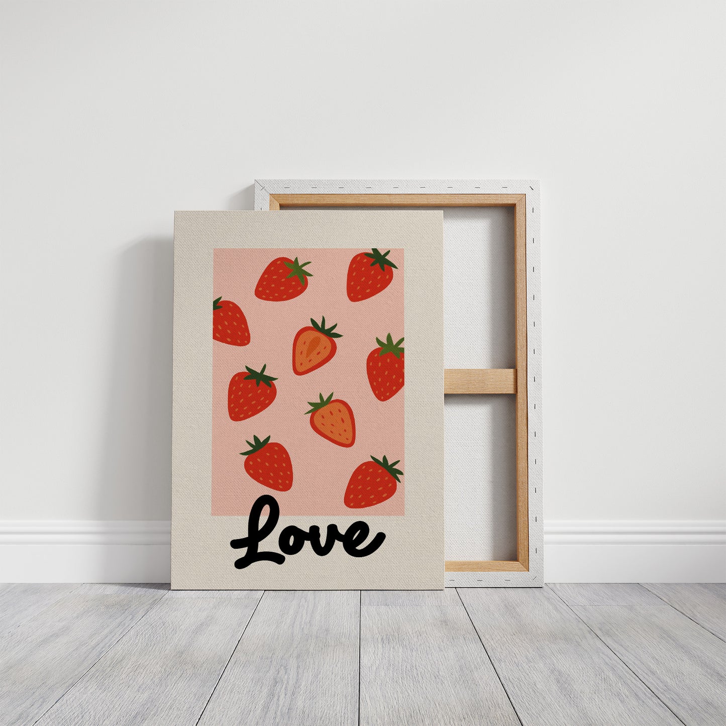 Sweet Summer On Pink Canvas