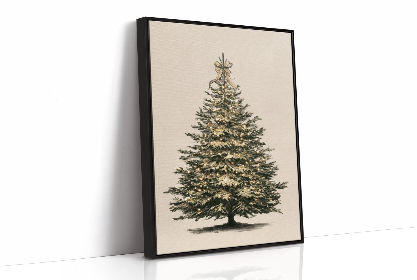 Luminous Evergreen: A Winter's Portrait