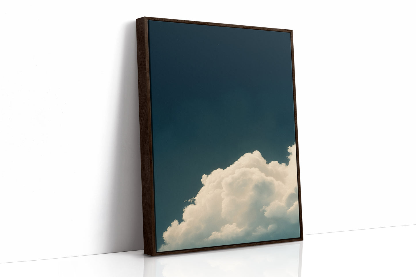 Rising Cloud Beneath Deep Sky