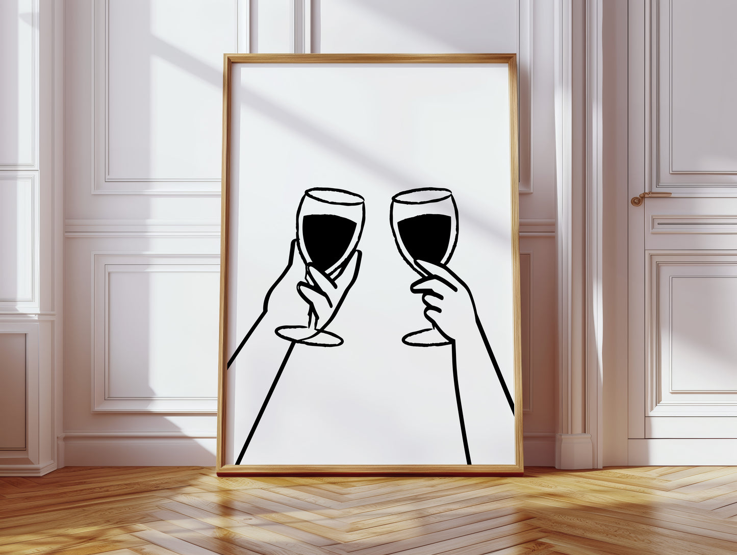 Wine Glasses Toast Silent Promises