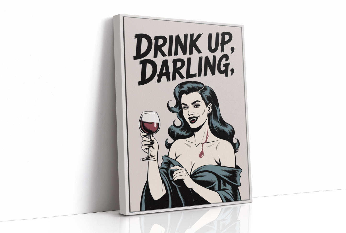 Vintage Vamp Toasts The Night