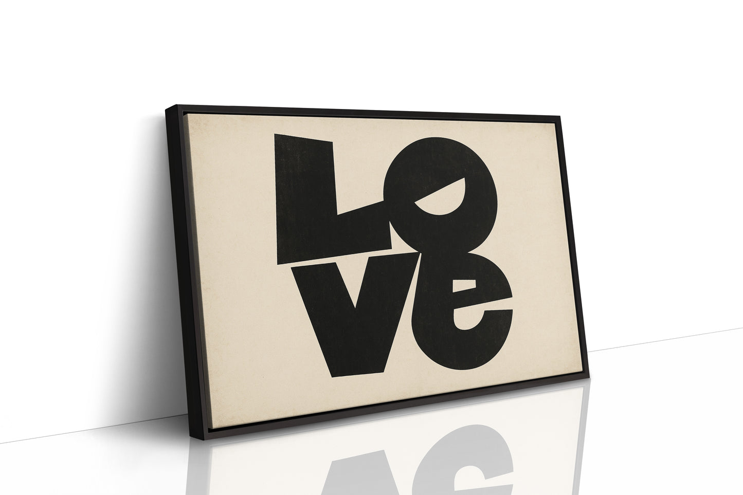LOVE Modern Block Typography Print