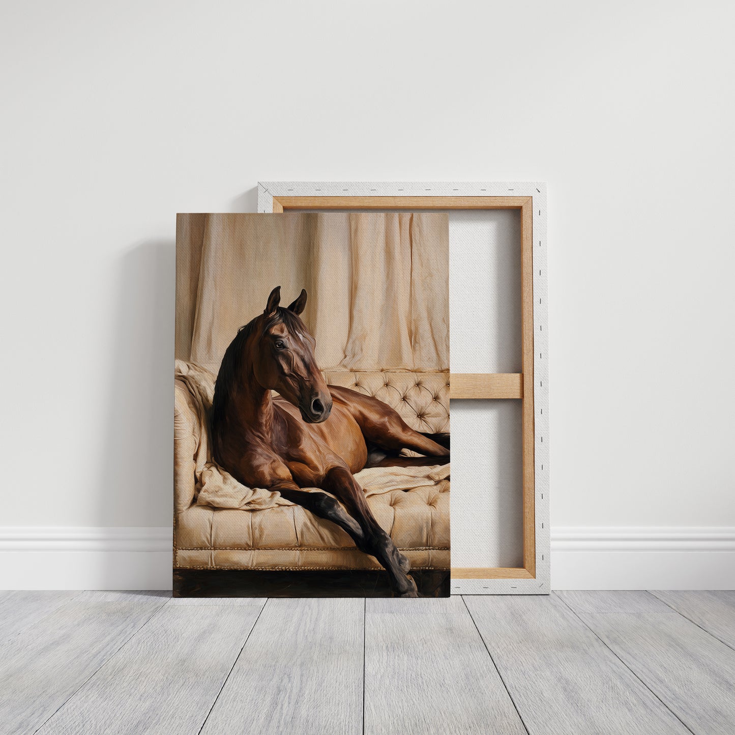 Noble Steed Reclines in Luxury