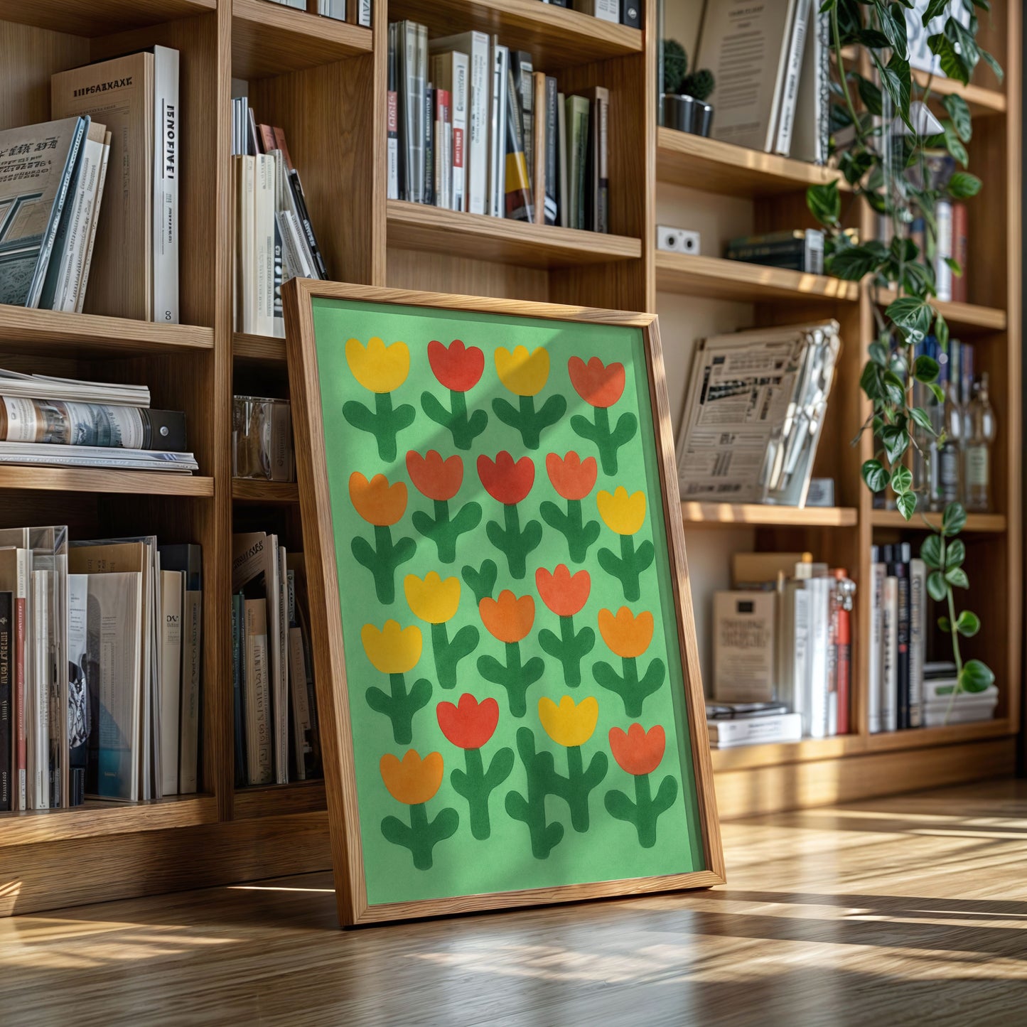 Tulip Parade on Spring Green