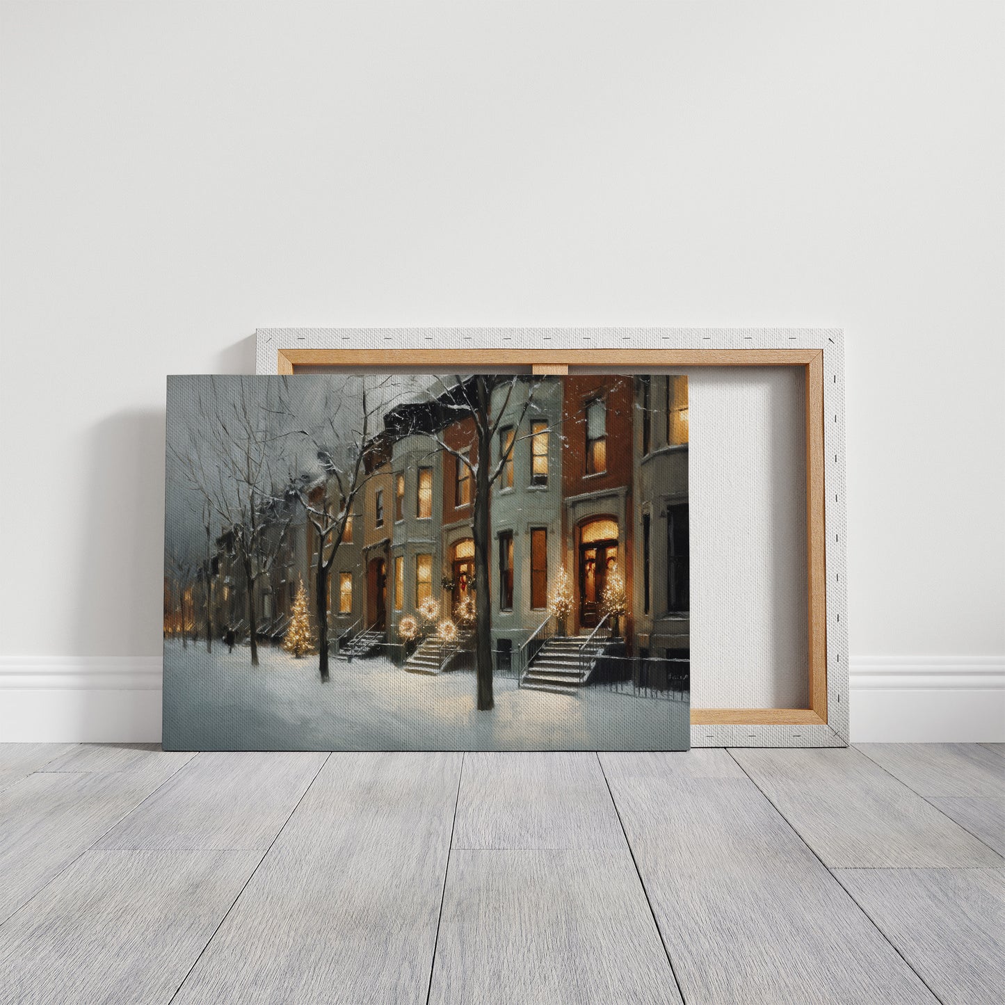 Warm Lights on a Winter Street