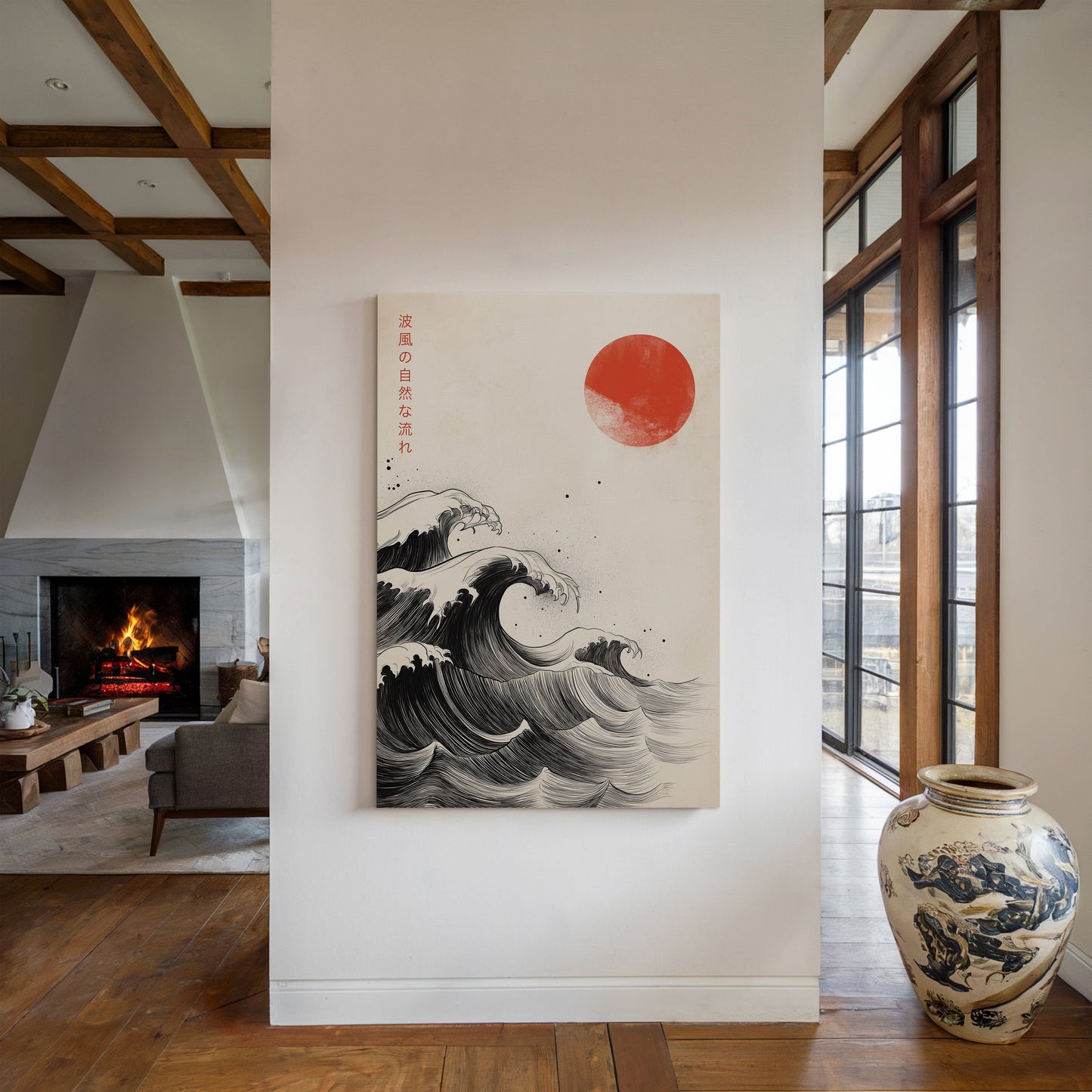 Japanese Ink Waves – The Flow of Nature