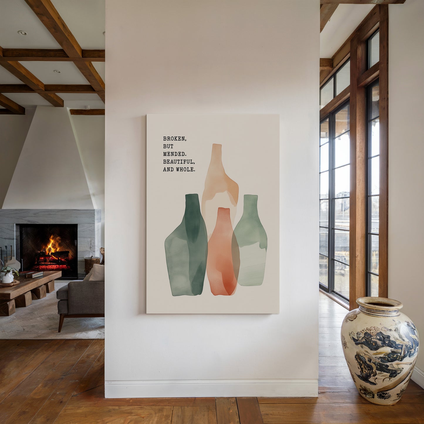 Broken Yet Beautiful Watercolor Vessels
