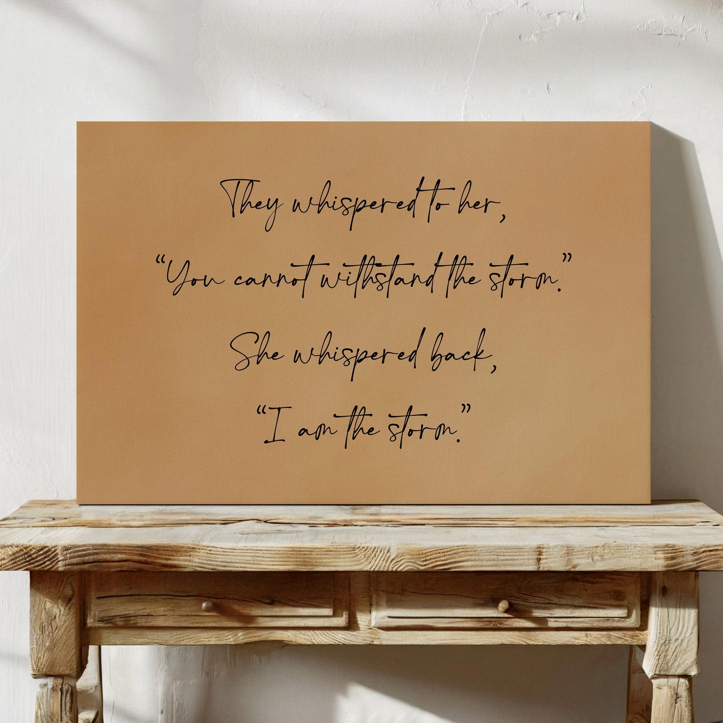 I Am the Storm Quote Art